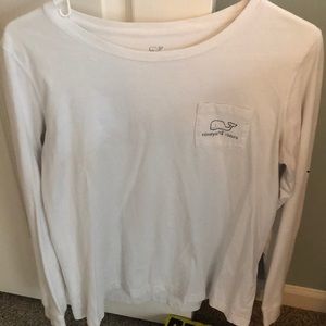 Vineyard Vines Whale Long Sleeve Pocket Tee